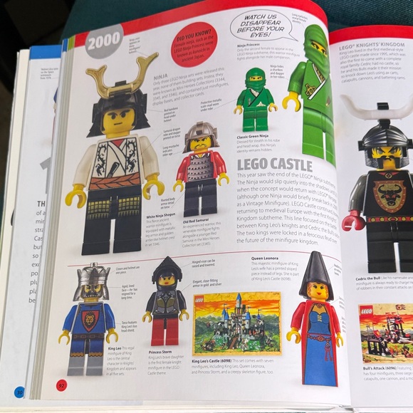 LEGO Minifigure Year by Year A Visual History Hardcover Book with 3 Figures - Picture 8 of 10